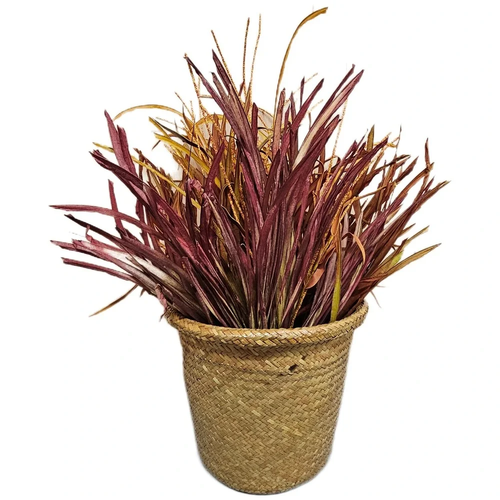 Set of‎ 3 Woven Baskets Natural Bamboo Seagrass Storage/Waste Baskets Pot Covers